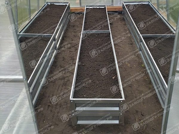 Грядки в теплицу «Усиленные» оцинкованные (высота 40 см) — изображение 1